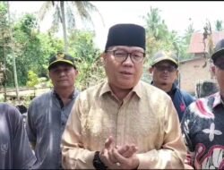Rumah Warga Tebat Agung Terbakar, Nasrun Umar Berikan Santunan