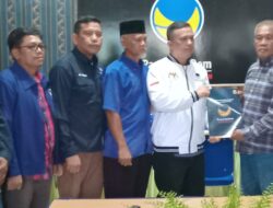 Alfa Sudjatmiko Bakal Calon Wawako Pertama Ambil Formulir di NasDem