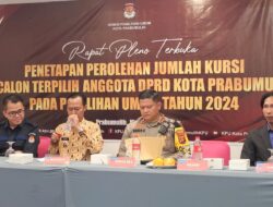 KPU Prabumulih Tetapkan Jumlah Kursi Parpol, dan Anggota DPRD Terpilih