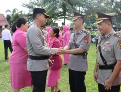 Pergeseran Personil, Kapolres Prabumulih Pimpin Sertijab Sejumlah Personil