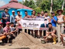 Dibantu H Arlan, Ini Progres Pembangunan Halaman Mushola Al Fath