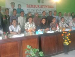 Cegah Gizi Buruk, Pemdes Simpang Tais Rembuk Stunting