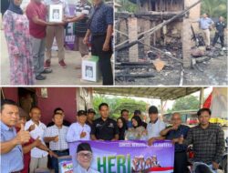 Tim Cagub Heri Amalindo Berikan Bantuan ke Korban Kebakaran Rumah