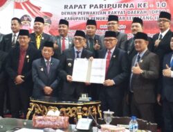 DPRD PALI Setujuih RAPBD Tahun 2025 ,Ketua DPRD Ucapkan Terima Kasih Ke Anggota Dan Komisi