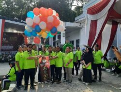 Ciptakan Pilkada Damai, KPU Muba Gelar Jalan Santai