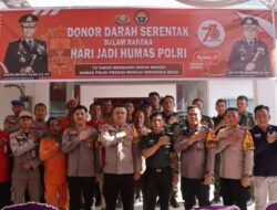 HUT Humas Polri 73, Polres Muba Gelar Donor Darah