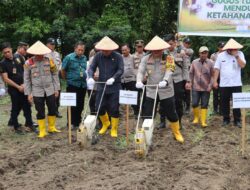 Wujudkan Swasembada Pangan, Polri Tanam Bibit Serentak