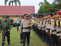 Polres Prabumulih Gelar Apel Serpas Pengamanan TPS