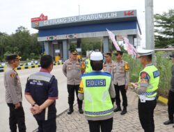 Jelang Nataru, Kapolres Prabumulih Tinjau Arus Lalin Tol Indra-Prabu