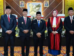Pelantikan Pimpinan DPRD Prabumulih Dihadir PJ Walikota Elman ST