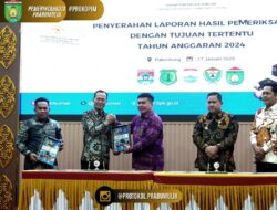 Didamping Ketua DPRD, Elman ST Hadiri Penyerahan LHP BPK