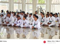 62 Karateka Ikuti Ujian Kenaikan dan Penurunan Kyu Tingkat INKADO Prabumulih