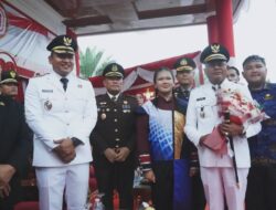 Diguyur Hujan Deras, Penurunan Bendera Berjalan Khidmat