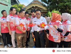 Walikota H Arlan Launching Tower BTS 4G Desa Sinar Rambang
