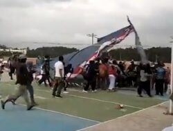 Breaking News!! Angin Kencang Robohkan Tenda, 2 Orang Jadi Korban