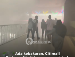 Breaking News, Citimall Prabumulih Dikepung Asap Tebal