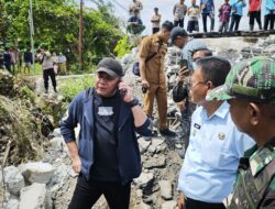 Tinjau Jembatan Ambruk, Gubernur Akan Perbaiki 3 Jembatan dan Normalisasi Sungai Kelekar