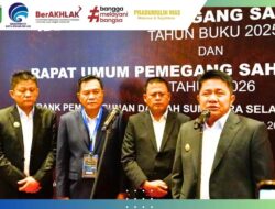 H. Arlan Hadiri RUPS Bank Sumsel Babel 2026 di Palembang