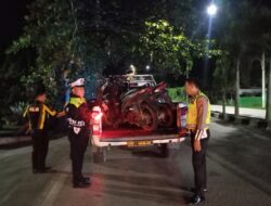 Sat Lantas Polres Prabumulih Sita 27 Motor, Tekan Aksi Balap Liar