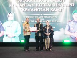 Wali Kota Prabumulih Hadiri Lepas Sambut Danrem 044/Gapo di Palembang
