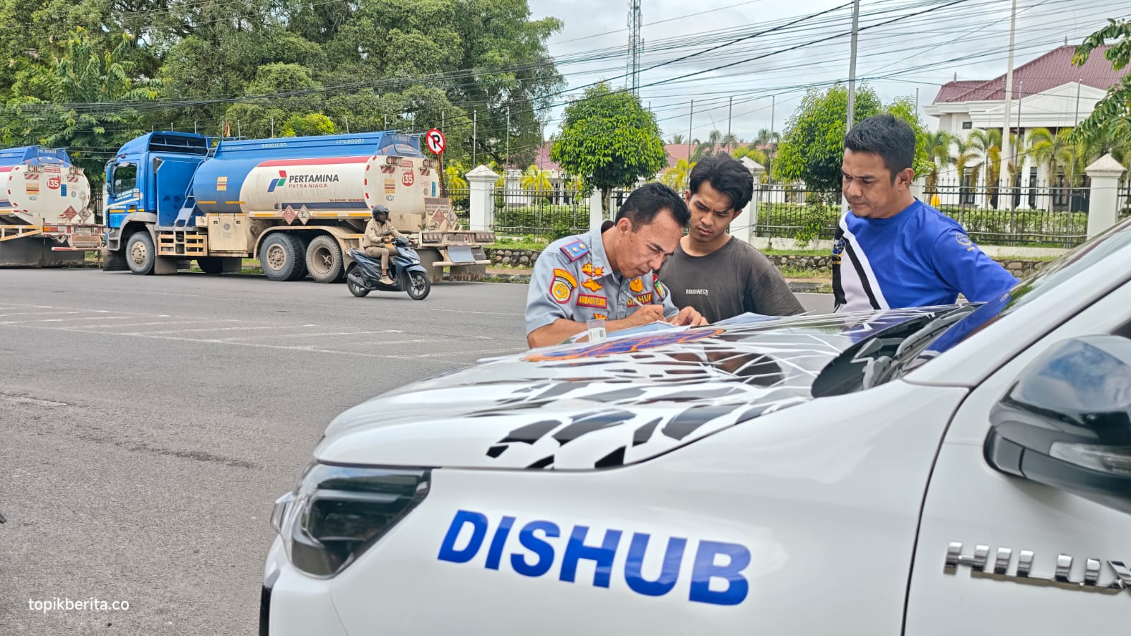 Razia Truk BBM di Prabumulih, Sopir Nekat Terobos hingga Dikejar Dishub