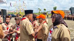 Cak Arlan membuka Jambore Pramuka Prabumulih 2026 di Stadion Talang Jimar bersama ratusan peserta