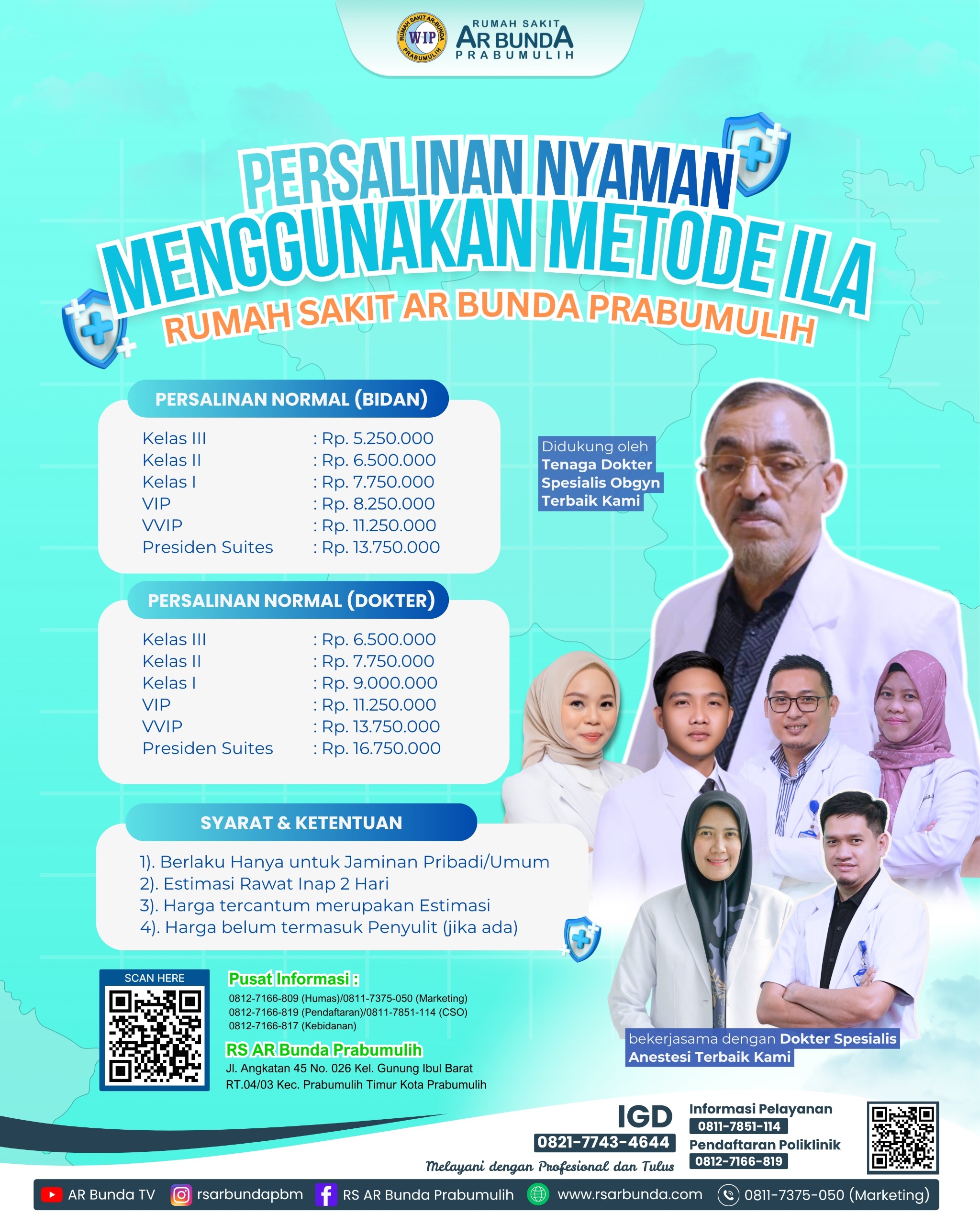 Gedung RS AR Bunda Prabumulih yang menyediakan paket persalinan mulai 3 jutaan untuk ibu dan bayi