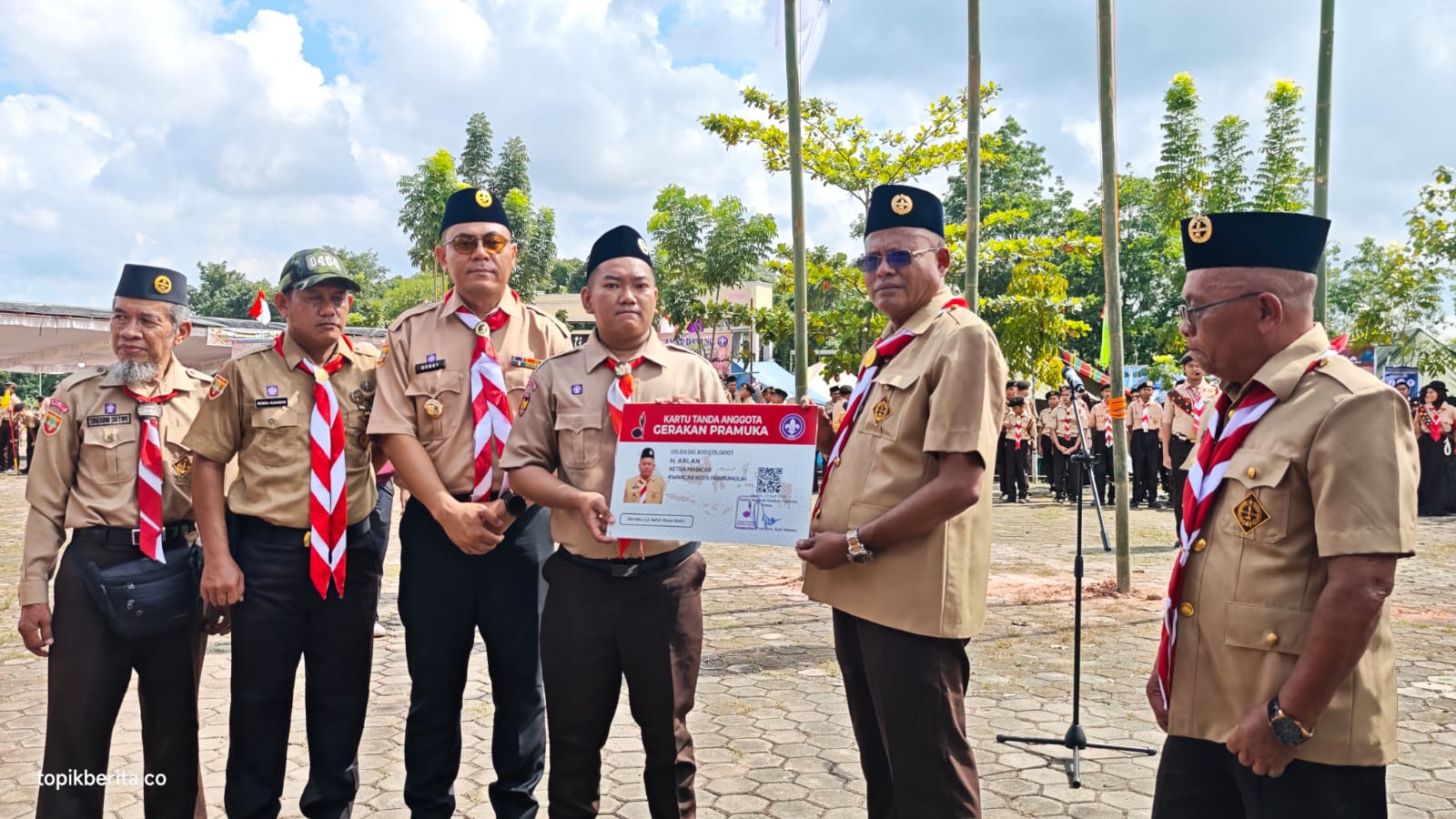 Wali Kota Prabumulih H. Arlan membuka Jambore Cabang III Pramuka 2026 di Stadion Talang Jimar