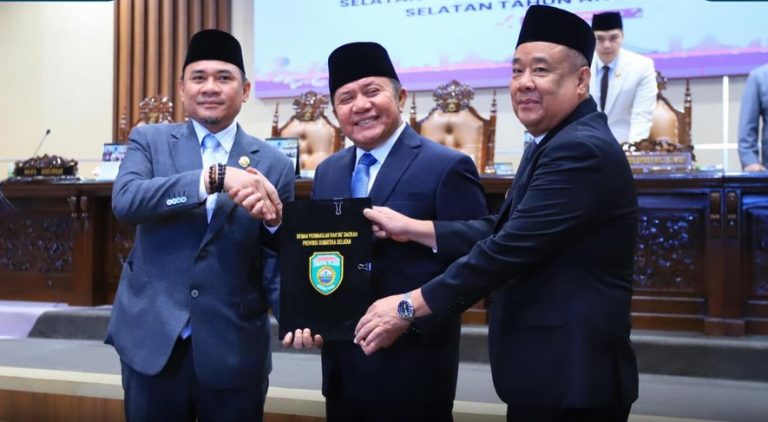 Rapat Paripurna DPRD Sumsel penyampaian rekomendasi LKPJ Gubernur Tahun Anggaran 2025