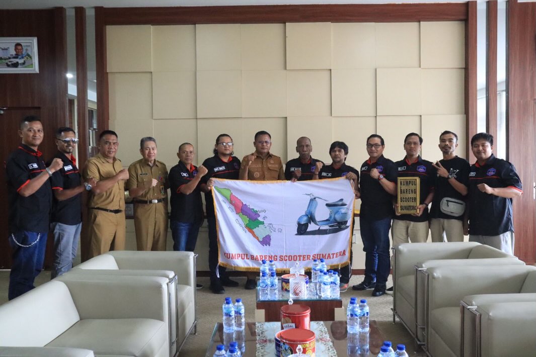 Wali Kota Prabumulih H Arlan menerima audiensi KBSS di ruang kerja Wali Kota