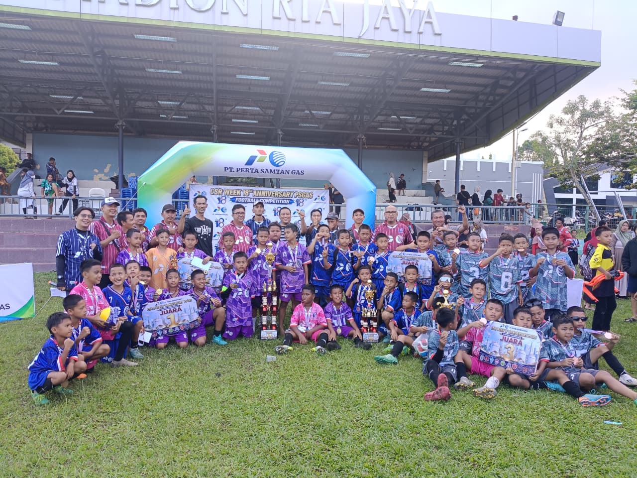 PSGas menggelar turnamen sepak bola U12 di Lapangan Ria Jaya Prabumulih