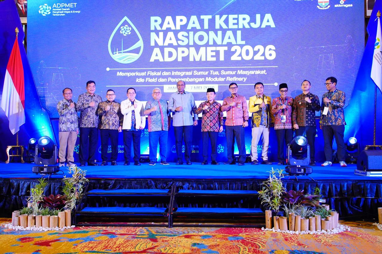 H M Toha Tohet dalam Rakernas ADPMET 2026 mendorong penguatan fiskal daerah penghasil migas