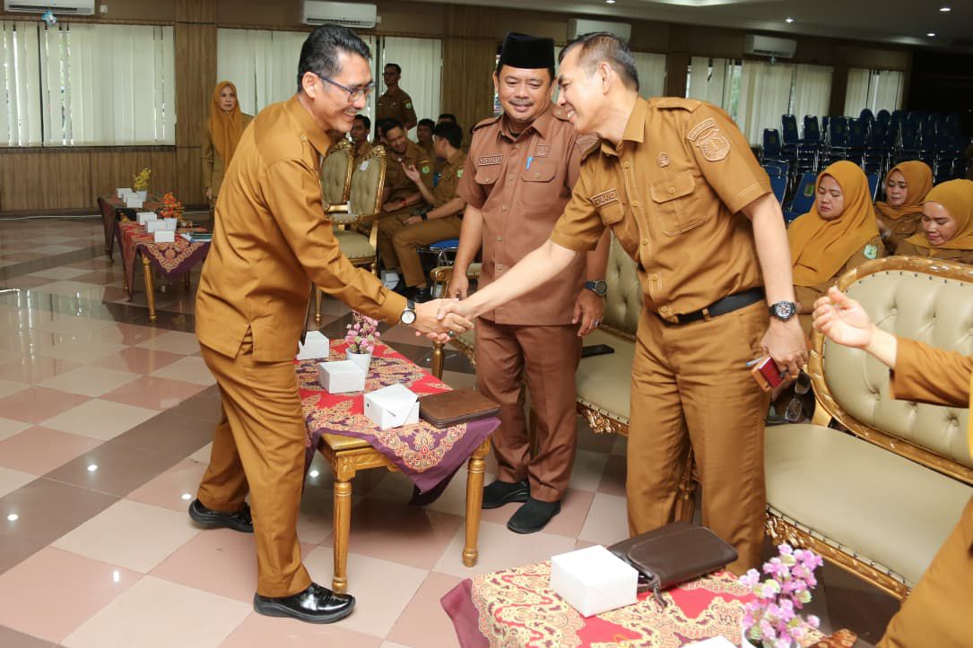BKPSDM Musi Banyuasin menggelar sosialisasi manajemen kepegawaian bagi ASN di Auditorium Pemkab Muba