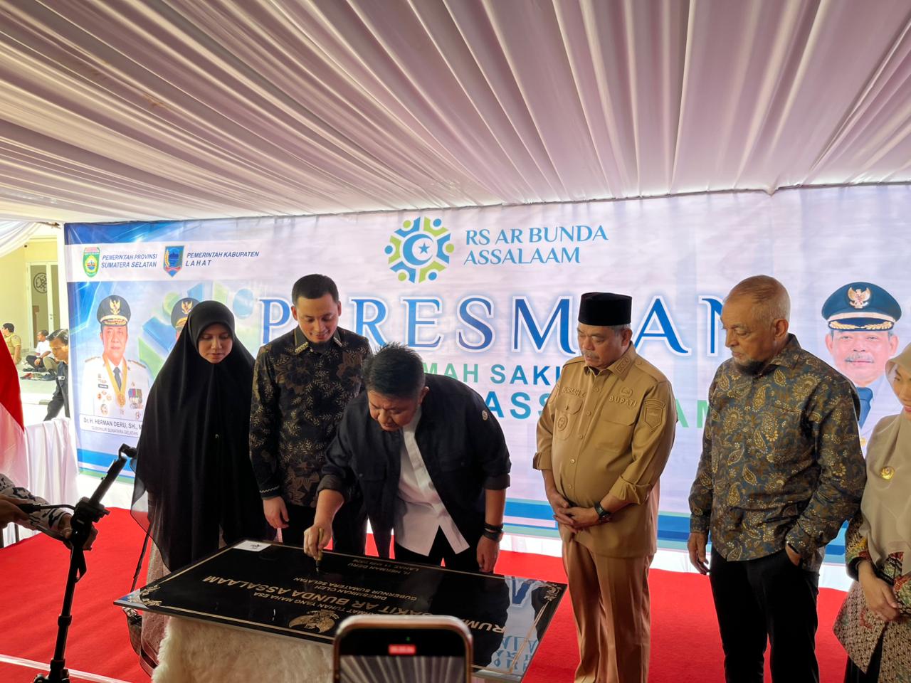 Gubernur Sumsel Herman Deru Resmikan RS AR Bunda As Salam Lahat