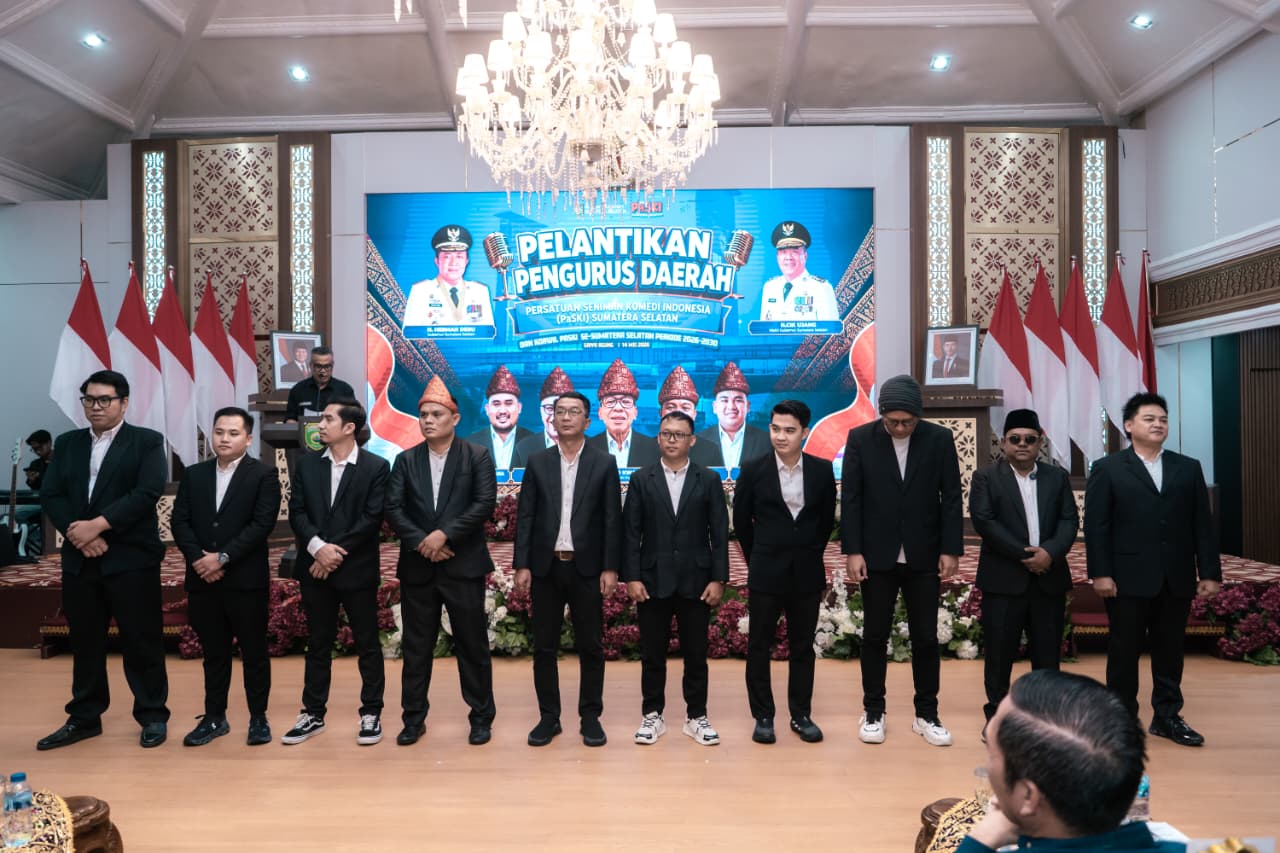 Tengku Hendra resmi dilantik sebagai Ketua PaSKI Kota Prabumulih periode 2026-2030 di Griya Agung Palembang bersama pengurus PaSKI Sumsel.