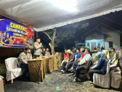 Kapolres Prabumulih Resmikan Satkamling KARLA di Desa Karangan, Warga Diajak Aktif Jaga Kamtibmas.