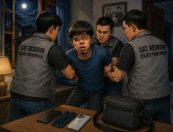 Tekab Polres Prabumulih Ringkus Pelaku Bobol Rumah di Cambai, Tiga Ponsel dan Uang Tunai Raib.