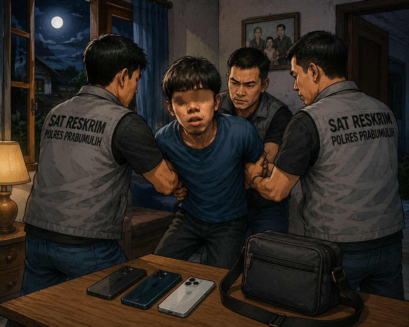 Ilustrasi Pelaku bobol rumah di Kecamatan Cambai berhasil ditangkap polisi