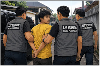 Ilustrasi : Petugas Sat Reskrim Polres Prabumulih mengamankan pelaku pencurian handphone beserta barang bukti OPPO A16 di Kota Prabumulih.