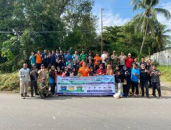 RS AR Bunda Prabumulih Dukung Gotong Royong Pembersihan Jalan Angkatan 45 Bersama Kelurahan Gunung Ibul Barat.