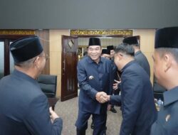 DPRD Muba Gelar Paripurna Penyampaian Penjelasan Raperda Perubahan Pajak dan Retribusi Daerah.