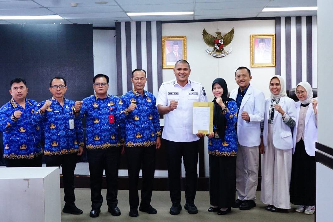 Wakil Wali Kota Prabumulih Franky Nasril menghadiri penerimaan peserta Program Internsip Dokter Indonesia dan PIDGI.