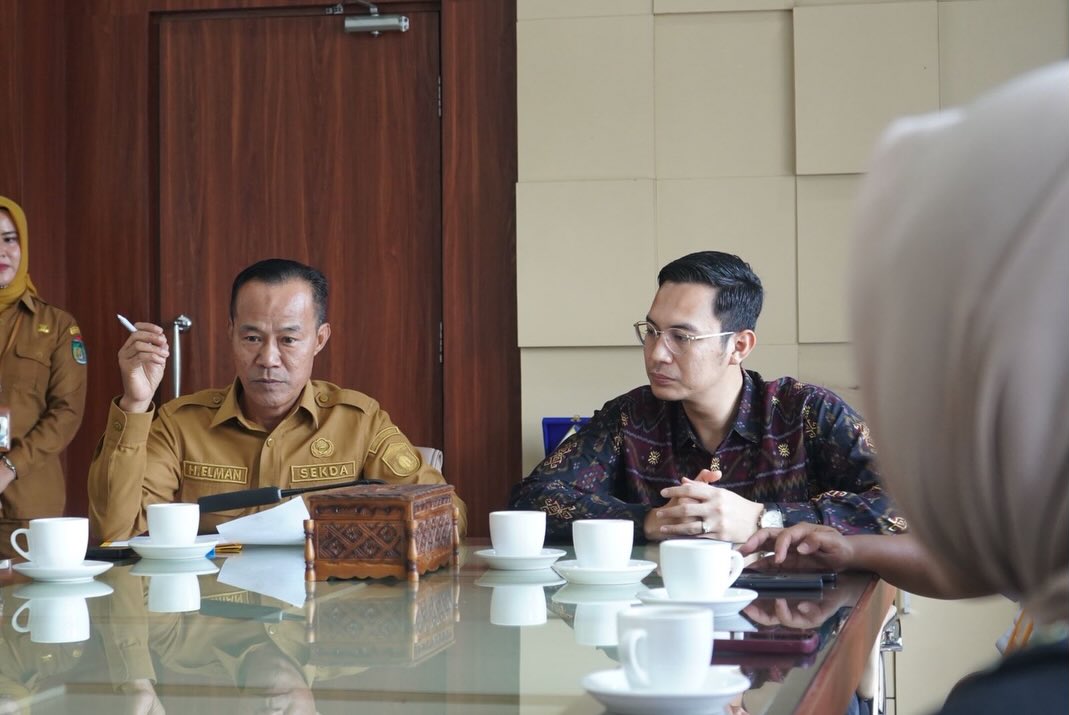 Sekretaris Daerah Kota Prabumulih H. Elman menerima audiensi PT TASPEN (Persero) Cabang Palembang.