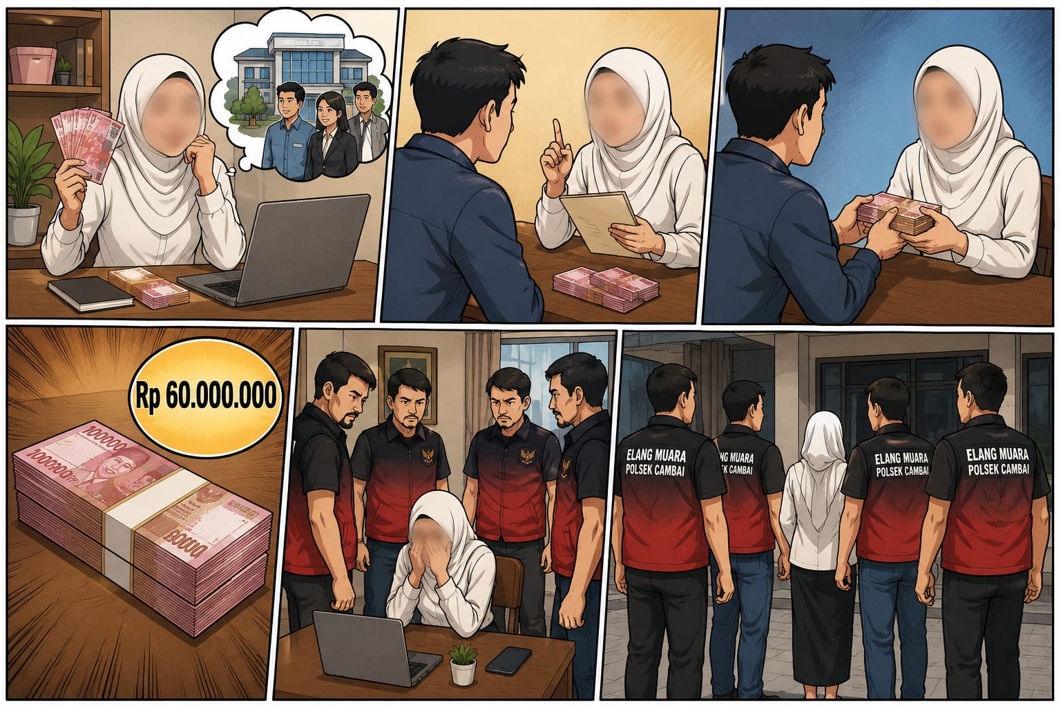 Ilustrasi : Polsek Cambai mengungkap kasus dugaan penipuan lowongan kerja dengan kerugian Rp60 juta di Prabumulih.