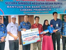 Pemkot Prabumulih dan Bank Sumsel Babel Resmikan Rumah Layak Huni untuk Warga Sungai Medang.