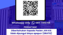 Layanan pengaduan dan informasi RSUD Kota Prabumulih melalui WhatsApp.