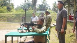 Wali Kota Prabumulih H. Arlan mengikuti kegiatan Fun Shooting di Lapangan Tembak Yon Zipur 2/SG.