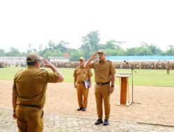 Franky Nasril Pimpin Apel Bulanan ASN Pemkot Prabumulih di Stadion Talang Jimar