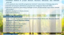 Bupati Musi Banyuasin HM Toha Tohet bersama Disnakertrans Muba mendukung pembukaan lowongan kerja karyawan tetap PT Bumi Persada Permai bagi tenaga kerja lokal.