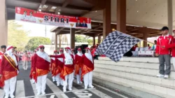 Keluarga besar RS AR Bunda Prabumulih mengikuti Gerak Jalan HUT ke-81 RI